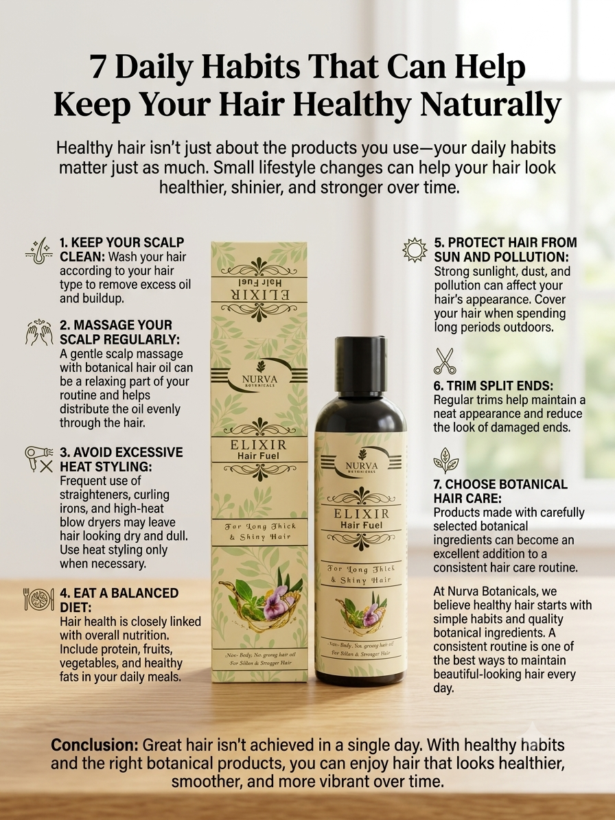 7 Daily Habits That Can Help Keep Your Hair Healthy Naturally
